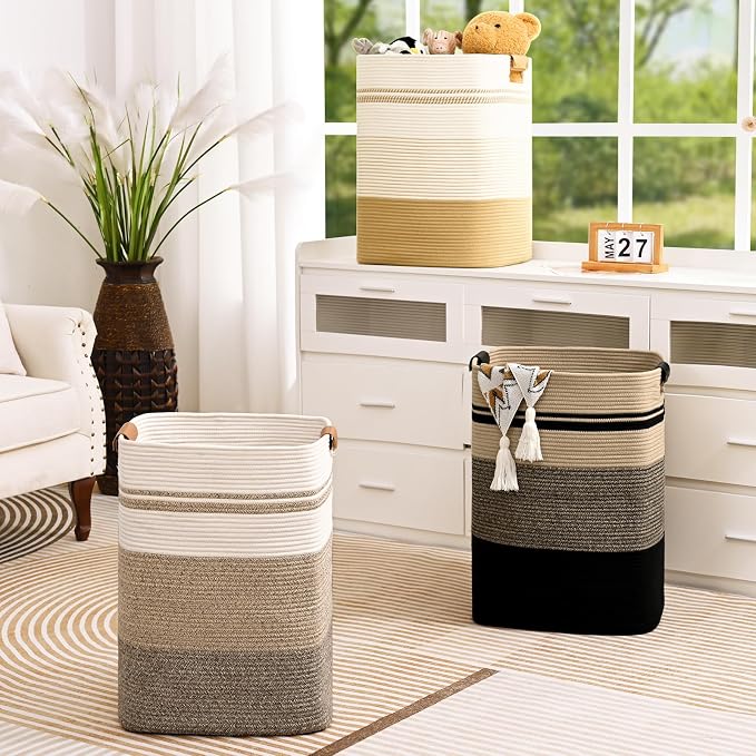 Laundry Hamper, 85L Tall Laundry Basket - Image 8