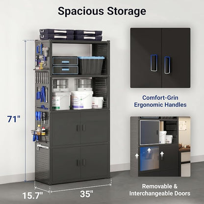 FLEXIMOUNTS 117"W Modular Garage Storage Cabinet - Image 7