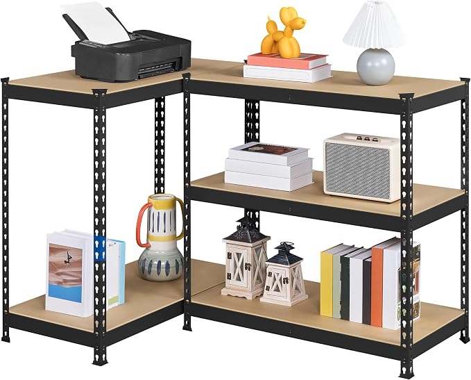 Yaheetech 5-Tier Heavy Duty Storage Shelves 35.5" W x 17.5" D x 72" H Black | - Image 7