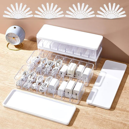 Tatuo 4 Pcs Cable Organizer Box by Tatuo
