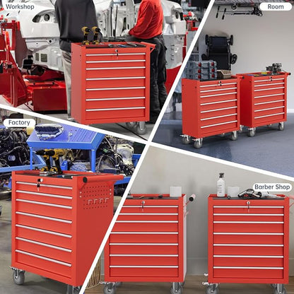 7-Drawer Tool Chest, Rolling Tool Cart - Image 7