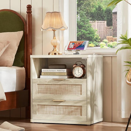 LEYAOYAO Rattan Nightstands Set of 2 - Image 8