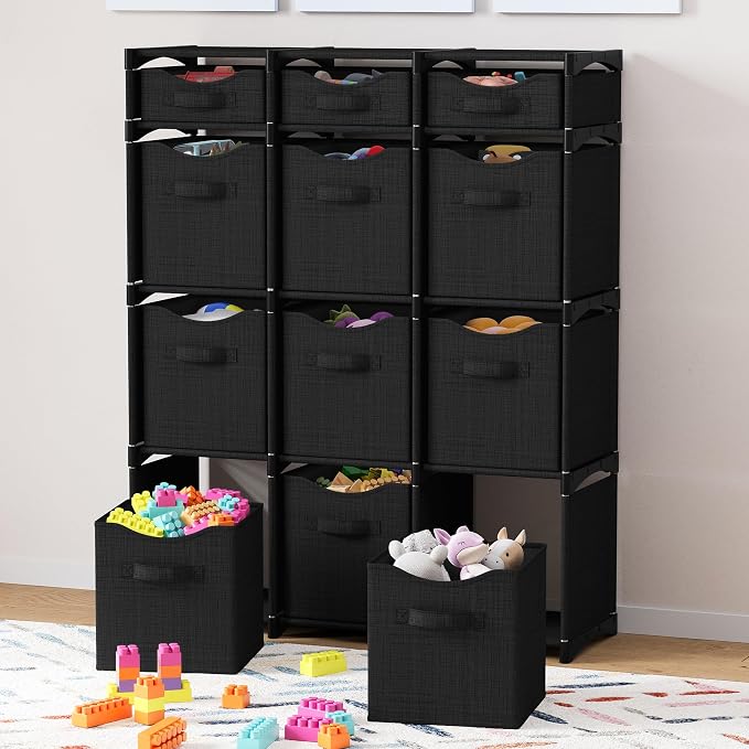 12 Cube Closet Organizers And Storage | Includes All Storage Cube Bins | Easy - Image 2