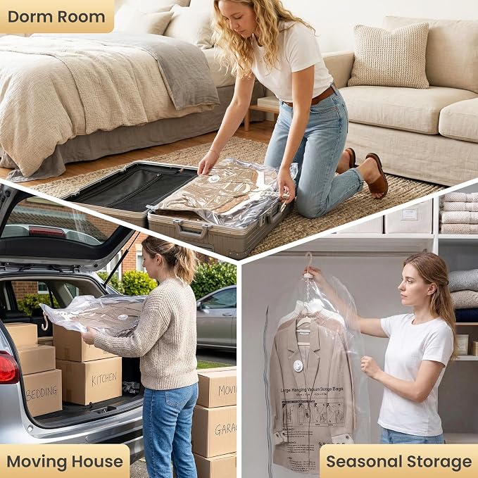 TAILI Hanging Vacuum Storage Bags - Image 4