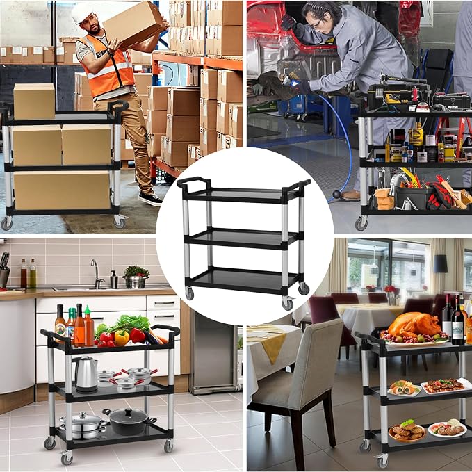 3-Tier Heavy Duty Utility Cart - Image 7