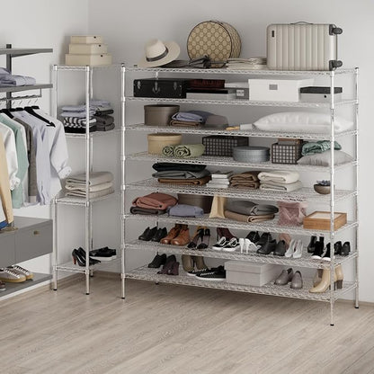 24" Deep x 72" Wide x 74" Height Wire Shelving Kit | 8-Tier | NSF Commercial - Image 5