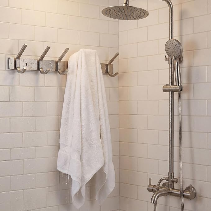 WEBI 2 Packs, Heavy Duty Stainless Steel 304 Hook Rail Coat Rack, Satin Finish - Image 6