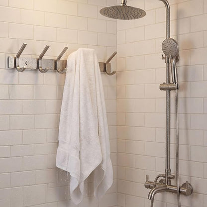 WEBI 2 Packs, Heavy Duty Stainless Steel 304 Hook Rail Coat Rack, Satin Finish - Image 6
