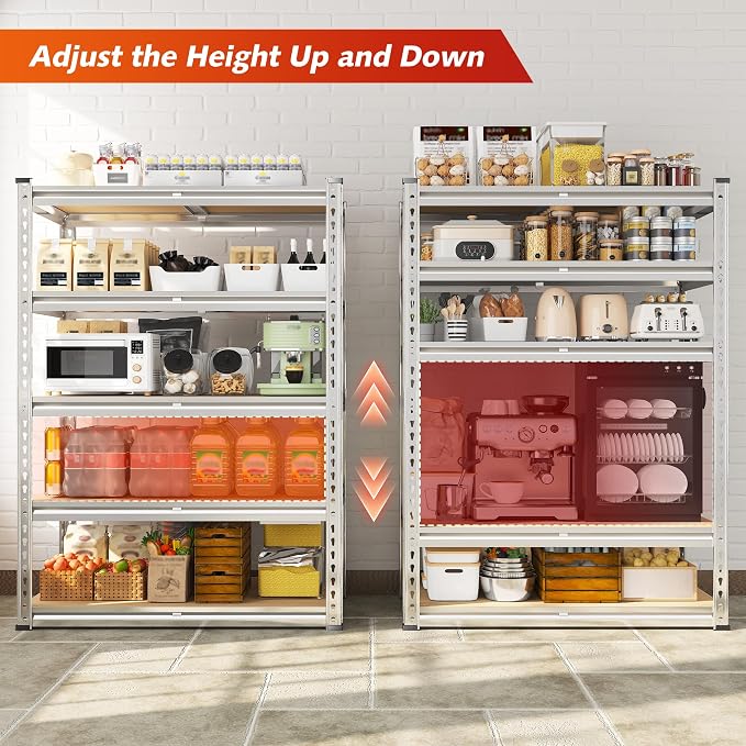REIBII 72.05" H Storage Shelves 2300LBS Garage Shelving Heavy Duty Metal - Image 5