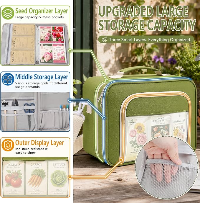 Seed Storage Organizer Binder, Seed Holder Organizer - Image 3