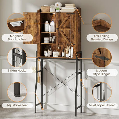 Over The Toilet Storage Cabinet, Over Toilet Organizer - Image 3