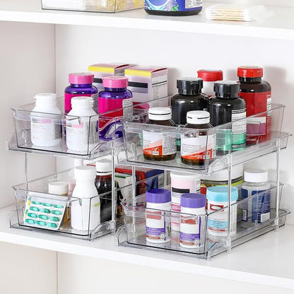 2 Set, 2 Tier Clear Organizer - Image 4