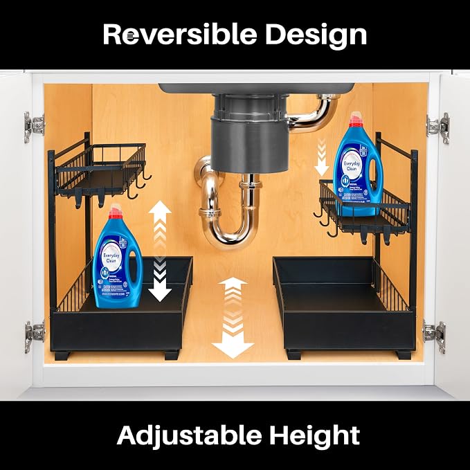 LYNK PROFESSIONAL® Pull Out Under Sink Kitchen Cabinet Organizer - Image 7