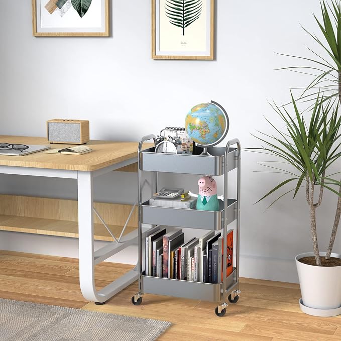 MAX Houser 3-Tier Rolling Utility Cart - Image 4