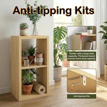 WannabeMyself【2026 Wooden Thick Frame】 2 Cube Storage Organizer - Image 5