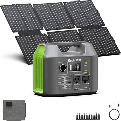 Portable Solar Generator, 300W Portable Power Station by ENGINSTAR