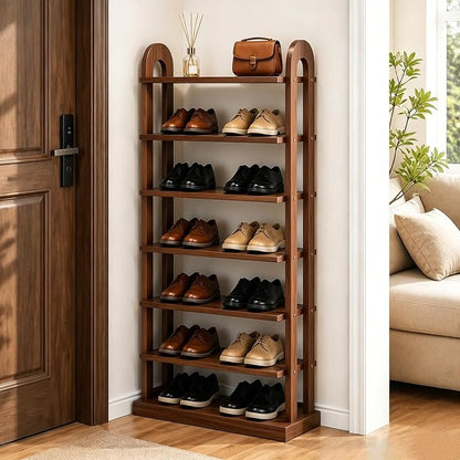 43.7" Wooden Shoe Rack by Displaycabinet