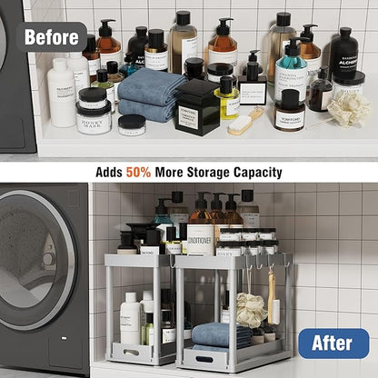 2 Pack Pull-Out Storage Organizers, Under Sink Organizer and Storage - Image 5