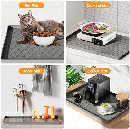 Silicone Under Sink Mat 28" x 19", kitchen Essentials and Gadgets, Shelf liner - Image 5