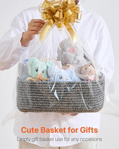 Small Woven Basket, 13.5 x 9.5 x 5 Inches, Storage Basket - Image 7