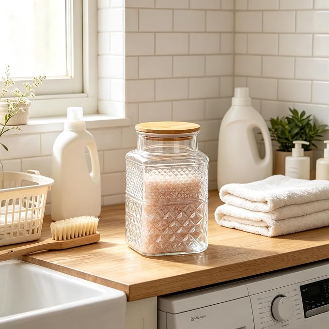 Large Glass Storage Jar, 60 FL OZ Glass Food Storage Containers - Image 8