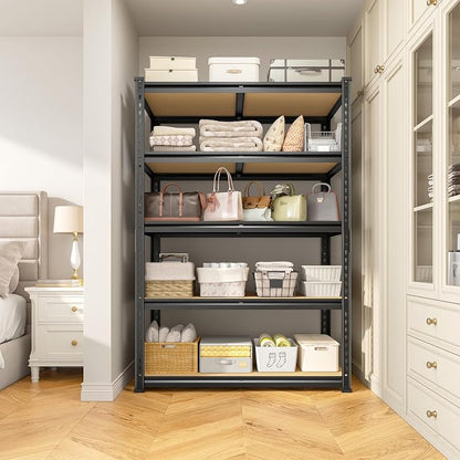 5-Tier Storage Shelves, 1980LBS Adjustable Pantry Shelves, Metal Shelving Unit - Image 2