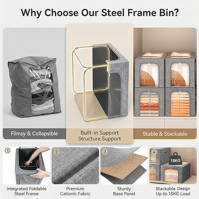 GoMaihe Blanket Storage Bins - Image 2