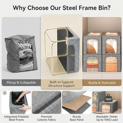 GoMaihe Blanket Storage Bins - Image 2