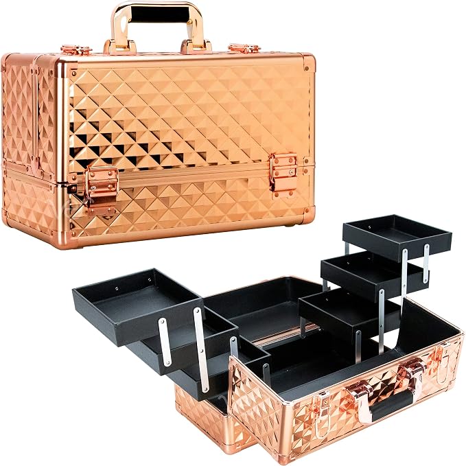 Ver Beauty Makeup Organizer, Cosmetic Travel Kit, Makeup Artist Supplies by VerBeauty