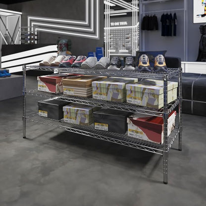 21" Deep x 54" Wide x 27" Height Wire Shelving Kit | 3-Tier | NSF Commercial - Image 2