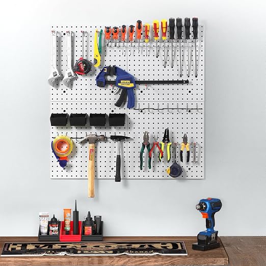 Pegboard Smith 16x16 inch Wall Organizer Pegboard Panels, Workbench Tools - Image 5