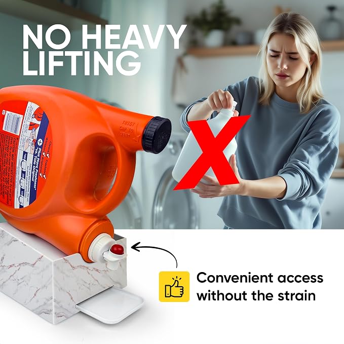 Skywin TidyFriend No-Spill Liquid Laundry Detergent Dispenser Holder, Laundry - Image 6
