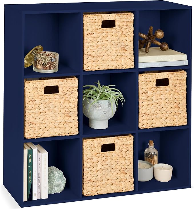 Best Choice Products Kids Bookcase 9-Cube Storage Organizer, 13.5in Shelf by Unknown