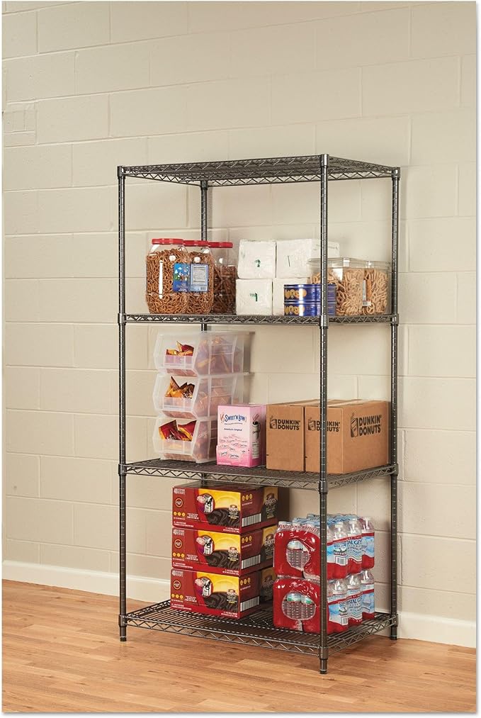 Alera Wire Shelving Starter Kit, Four-Shelf, 36w X 24d X 72h - Image 2