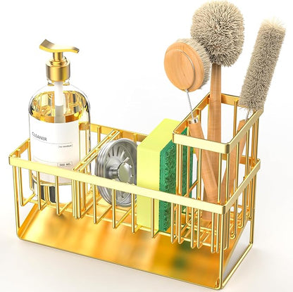 Cisily Gold Kitchen Sink Caddy Organzier - Image 7