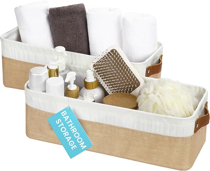 OrganiHaus Narrow Storage Bins 15x06in, Small Closet Bins by OrganiHaus