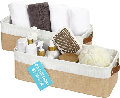 OrganiHaus Narrow Storage Bins 15x06in, Small Closet Bins by OrganiHaus