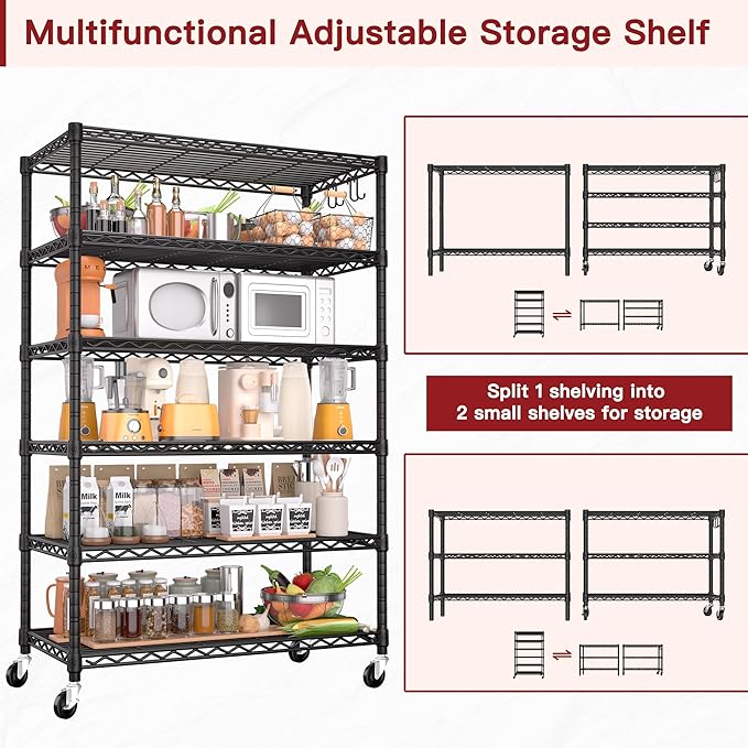PrimeZone 6 Tier Wire Shelving - Image 4