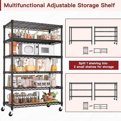 PrimeZone 6 Tier Wire Shelving - Image 4
