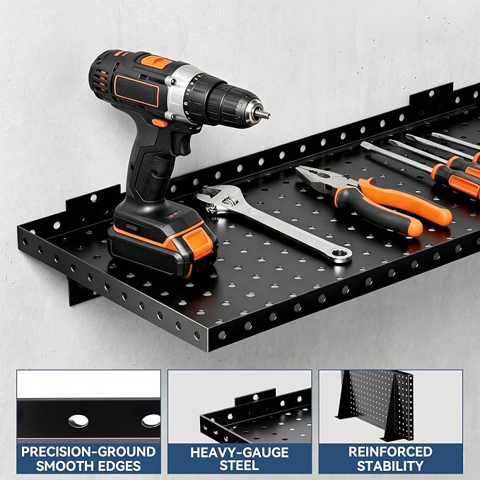 Garage Wall Shelving 2-Pack, Heavy Duty Shelves - Image 4