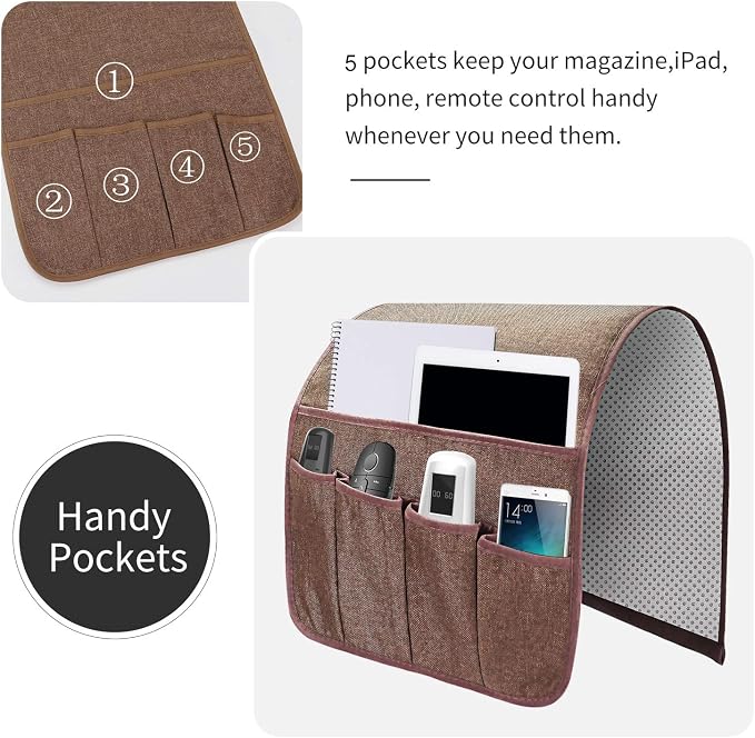 Sofa Armrest Organizer, Remote Control Holder - Image 4