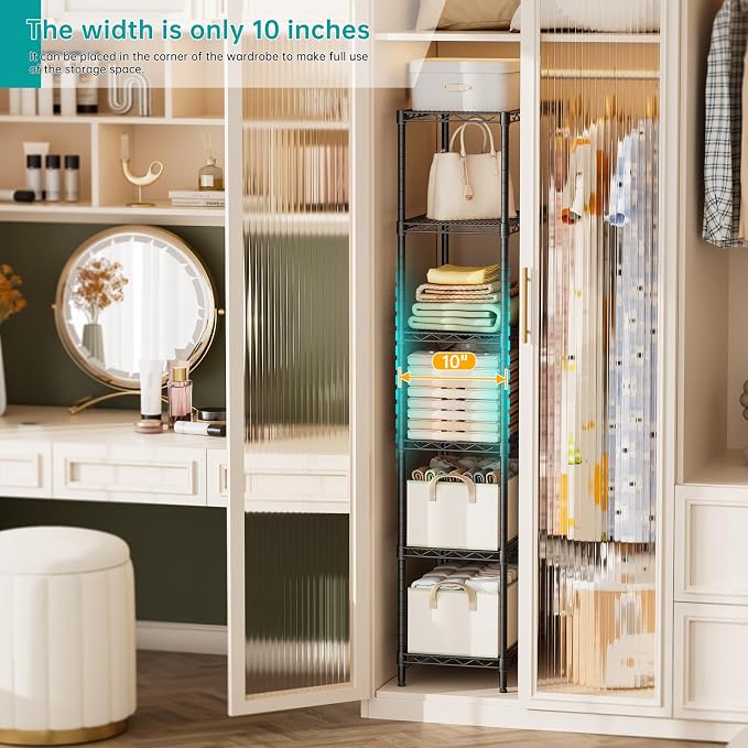 SINGAYE Shelf Closet Wire Shelving：Adjustable Metal Unit - Image 5