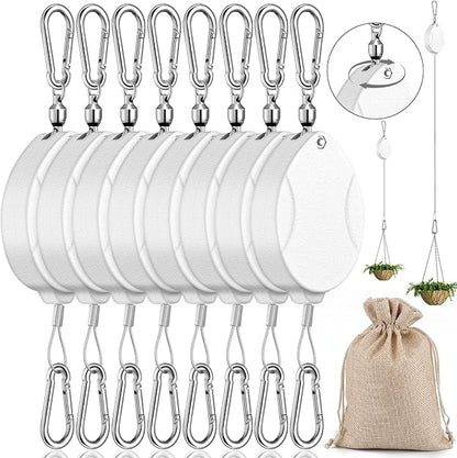 Leinuosen 8 Pack Upgraded Plant Pulleys by Leinuosen