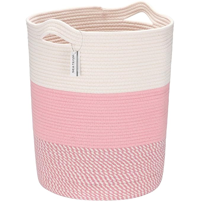 Sea Team Large Size Cotton Rope Woven Storage Basket by SeaTeam
