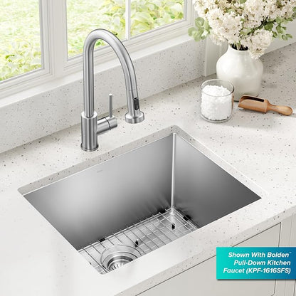 Kraus KHU101-24L Standart PRO 24-inch Undermount 16 Gauge Single Bowl Laundry - Image 3
