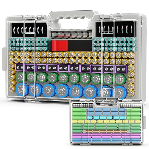 Battery Organizer Storage Holder Box Case by Narotood