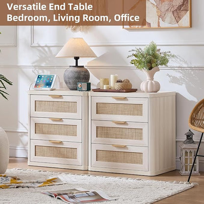 LEYAOYAO Rattan Night Stand Set of 2 - Image 9