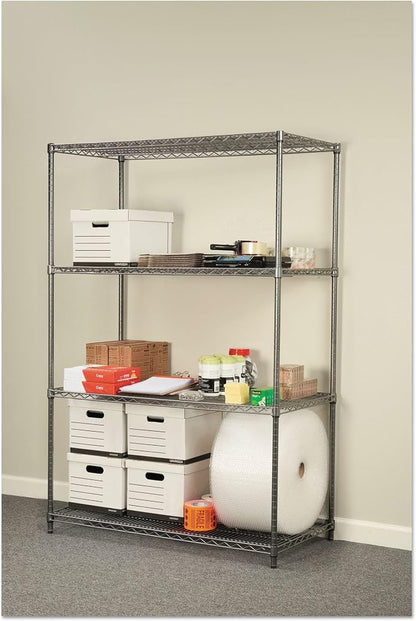 Alera Wire Shelving Starter Kit, Four-Shelf, 48w x 24d x 72h - Image 2