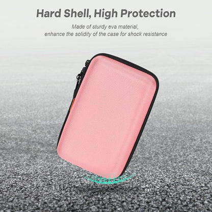 Large Hard Shell Carrying Case for External Hard Drive, Power Bank, Heart - Image 8