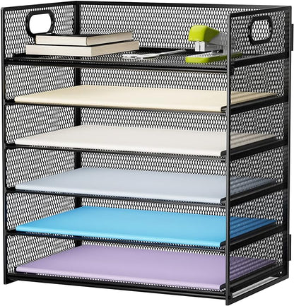 Marbrasse 6 Tier Paper Organizer Letter Tray by Marbrasse